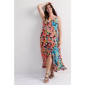 160 Anthropologie x Farm Rio Toucan Wrap Maxi Dress (XL, EUC) $228 Retail
